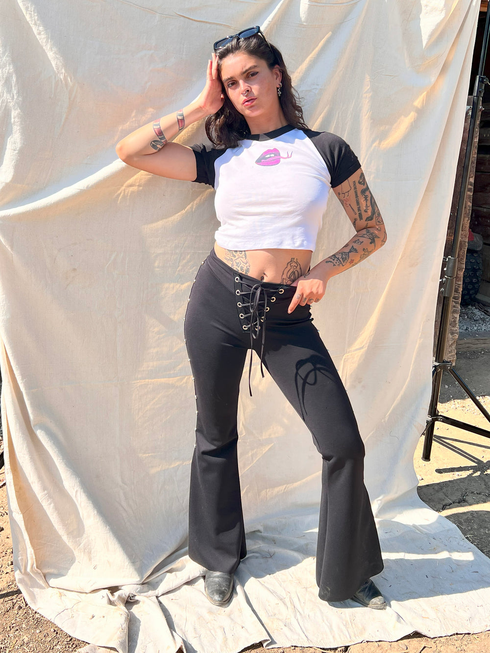 Studded Ponte bells