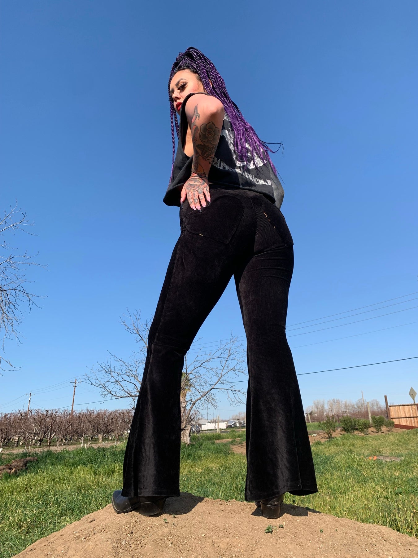 Heartbreaker Bell Bottoms Black – Kaelyn Cobra