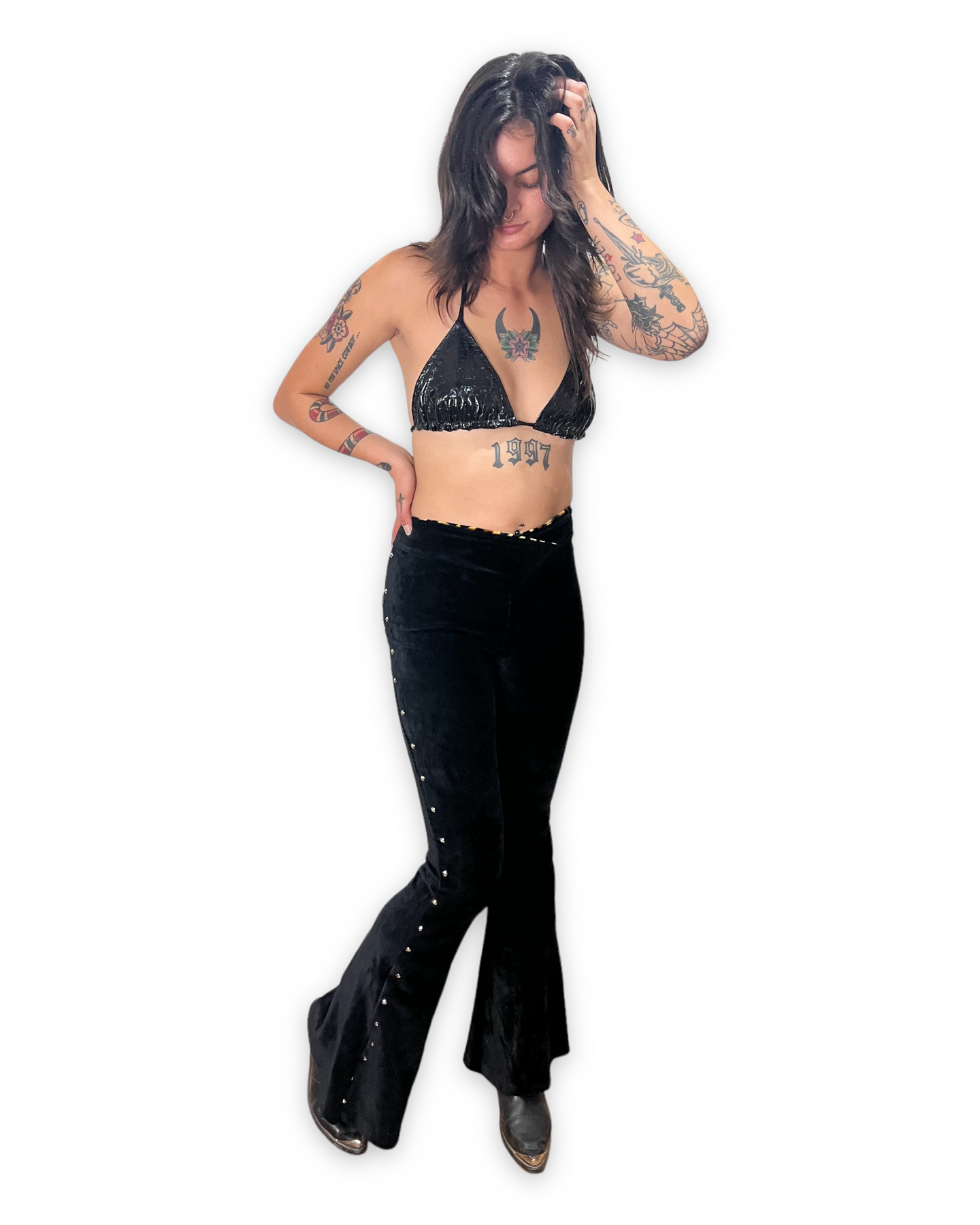 Heartbreaker Bell Bottoms Black – Kaelyn Cobra